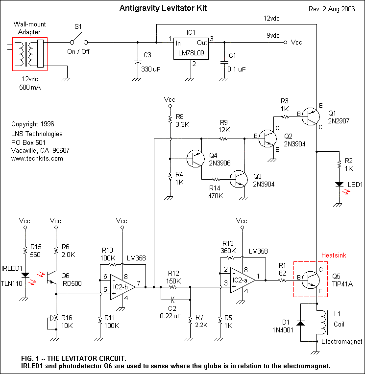 levitator schematic diagram